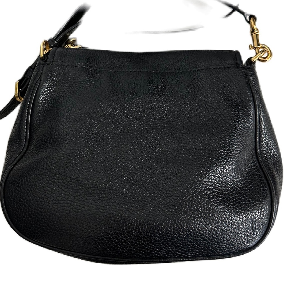 Marc Jacobs Black Pebbled Leather Crossbody Bag with Gold Hardware - Picture 3 of 13
